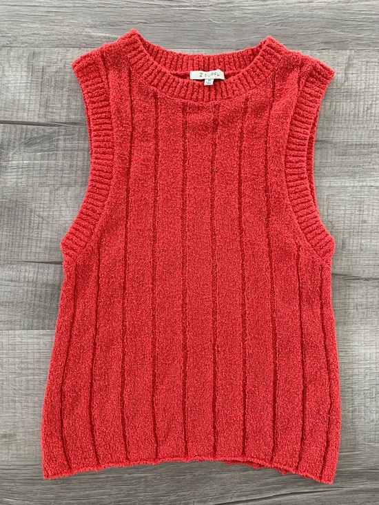 Z Supply Tops - Z Supply Red Ribbed Knit Tank